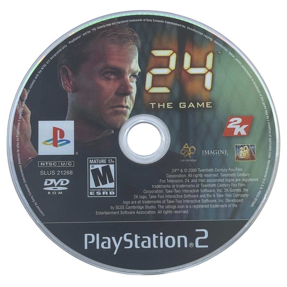 24 The Game Sony PlayStation 2 PS2 2006 SLUS 21268 Disc Only NTSC U/C